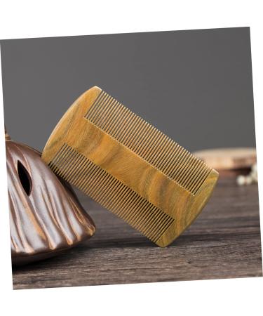 Angoily Green Sandalwood Beard and Mustache Comb - Premium Wooden Pocket Tool for Men | Perfect for Beard Grooming & Trimming - Buy Online on GoSupps.com