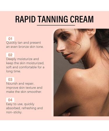 2PC Hydrating Tanning Enhancer Tanning Extender Bronze Hydrating Milk Self Tanner Cream Natural and Fast Tan Without Sun Light & Non-greasy Formula Matte Skin Convient Tous les Types de Peau - Buy Online on GoSupps.com