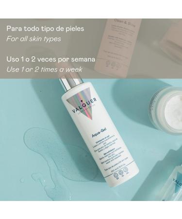 Aqua-gel facial scrub from Valquer Laboratories. With bamboo granules. Moisturizing anti-aging antioxidant and purifying. All skin types - 200 ml - Buy Online on GoSupps.com