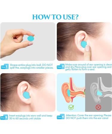8 Pairs Silicone Ear Plugs for Sleeping Reusable Waterproof Moldable SNR 27dB Noise Cancelling Premium EarPlugs for Sleeping Shooting Airplanes Concerts Mowing Studying Swimming(Blue) - Buy Online on GoSupps.com