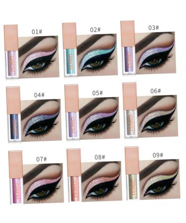 POPETPOP Glitter Liquid Eyeliner - 3 Pcs Pearlescent Eye Makeup | Sparkling Glitter Eyeshadow & Glow Powder | 0.04 Oz - Buy Online on GoSupps.com