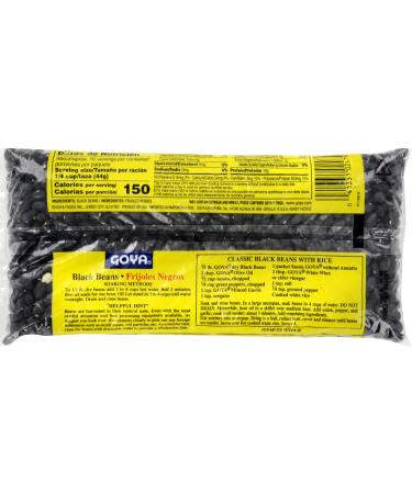 Goya Black Beans Dry 1lb - Authentic Latin Flavor | Buy Online - Buy Online on GoSupps.com