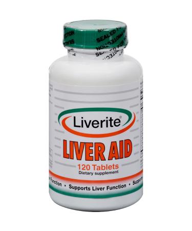 Liverite Liver Aid 120 Tablets, Liver Support, Liver Cleanse, Liver Care, Liver Function, Energy.