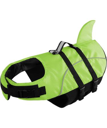 Queenmore Dogs Wowers RipStop Dog Lifeguard Vest - Perfect for Kayak Swimming - Medium Small Large - Knuffelwuff Wallpasters - Green - Buy Online on GoSupps.com