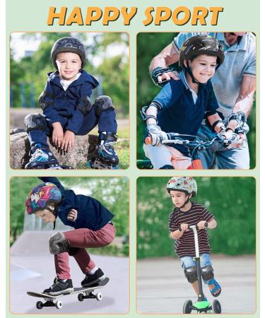 Kids/Toddler Skate Protective Gear Set - Rainbow M Size (5-14 Years) | Knee Pads, Elbow Pads, Wrist Guards - Buy Online on GoSupps.com