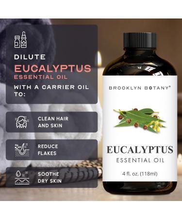 Brooklyn Botany Peppermint & Eucalyptus Essential Oils 4 Fl Oz (Pack of 2) 100% Pure & Natural Premium Grade Aromatherapy Oils Sinus Relief Blend - Buy Online on GoSupps.com