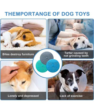 Yeahboom Dog Frisbee Set - 3 Pack 15cm Bite-Proof Natural Rubber for Training & Play | Ideal for Small Dogs - Buy Online on GoSupps.com