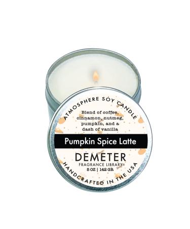 Pumpkin Spice Latte 5 oz Soy Candle by Demeter Fragrance Library 5 Ounce