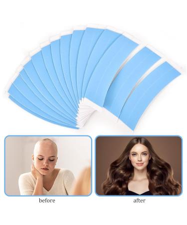 Double Sided Wig Tape - Ultra Hold Waterproof Lace Front Adhesive Strips | 54PCS C-Shaped Clear Tape for Wigs & Toupees | Extra Hold 1/2 Inch 2.2 x 8.8 cm - Buy Online on GoSupps.com