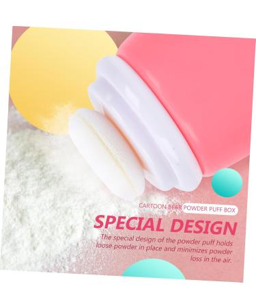  Beatifufu Box Powder Powder Container Powder Powder Container Powder Puff Body Care Baby Villi Loose Sponge Travel Cartoon Makeup Bag - Buy Online on GoSupps.com