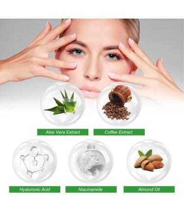 Eye Serum for Dark Circles & Bags | Hyaluronic Acid Anti-Aging Eye Cream for Men & Women (2PC) - Buy Online on GoSupps.com