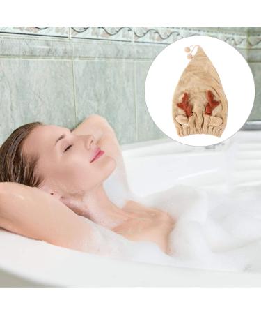 Lurrose Christmas Antler Hair Dry Towel - Quick Drying Hair Wrap & Shower Cap for Women & Girls - Buy Online on GoSupps.com