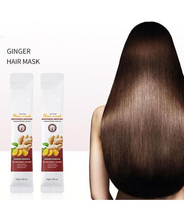 Hair mask 10 ml 5 pieces and ginger hair mask 10 g 6 pieces Deep Repair Hair Mask Hair Treatment repairs damaged hair strengthens and nourishes it antifrizz treatment of dry conditioner 37 - Buy Online on GoSupps.com