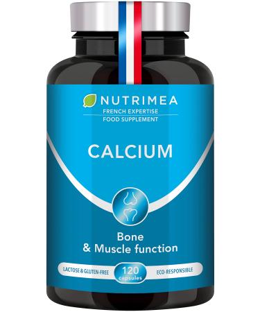 Calcium Magnesium Vitamin D3 & K2 | 120 Vegetarian Capsules | Bone Health Complex | Strengthens Bones and Muscles | Supports Bone Density | French Expertise
