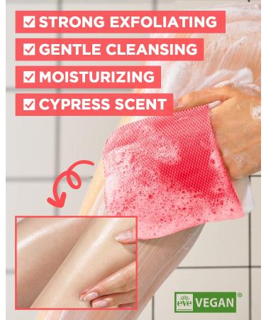 Mom s Bath Recipe Body Peeling Pad - Intense Exfoliating Mitts with Kelp & Biotics | All-in-One Bubble Body Wash & Scrub Gloves for Silky Smooth Skin - 8 Sheets - Buy Online on GoSupps.com