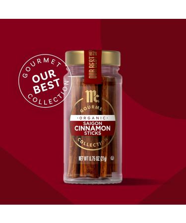 McCormick Gourmet Fancy Stick Cannelle 0 75 oz (lot de 3) 0.75 Ounce (Pack of 3) - Buy Online on GoSupps.com