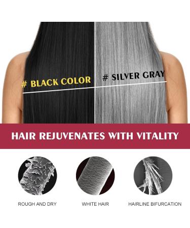 Wootapson Instant Hair Dye Shampoo 3 in 1 instant color shampoo for grey hair natural colors unisex (purple) - Buy Online on GoSupps.com