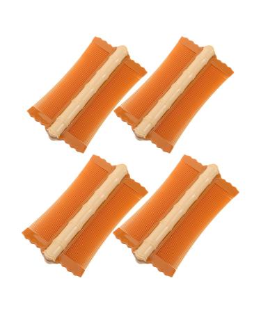 4 Pi ces Lot de 4 Peignes Antipelliculaires Double Face Dents Fines en Bambou Couleur Abricot Peignes Nettoyants pour Cuir Chevelu Sec et Animaux Outil de Toilettage Polyvalent