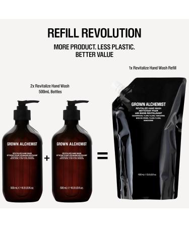 Grown Alchemist Revitalize Hand Wash Refill Natural Liquid Hand Soap with Ylang Ylang Tangerine & Cedarwood Gentle Hydrating Kitchen & Bathroom Soap Botanical Cleanser for Sensitive Skin 1L 1L Refill - Buy Online on GoSupps.com