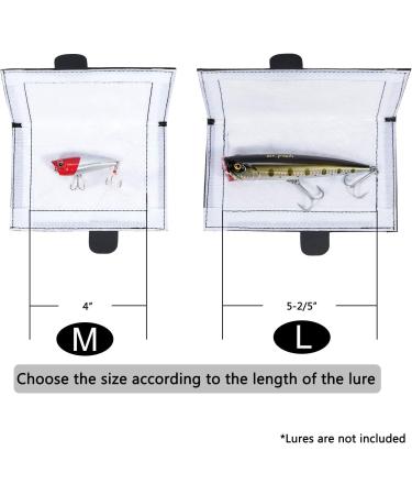 Dr.Fish 3pk Fishing Lure Protectors - Heavy Duty Nylon Wraps for Lures - Soft Padded, Secure Storage - 4-1/10x7 - Black - Buy Online on GoSupps.com