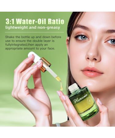 HYDROCEAN Face Oil Anti-Aging Hydrating Tightening Facial Oil Serum Anti Wrinkle Nourishing Skin Moisturizer with Organic Jojoba Oil and Sunflower Seed Oil - Buy Online on GoSupps.com