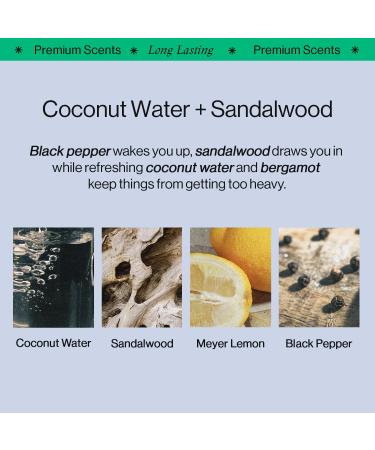 OffCourt - Natural Deodorant Body Spray for Men and Women - Aluminum Free - Whole Body Deodorant for Women and Men - Long-Lasting Coconut Water and Sandalwood Scent 3.4 Ounce (Pack of 2) Coconut Water + Sandalwood 3.4 Ounce (Pack of 2) - Buy Online on GoSupps.com