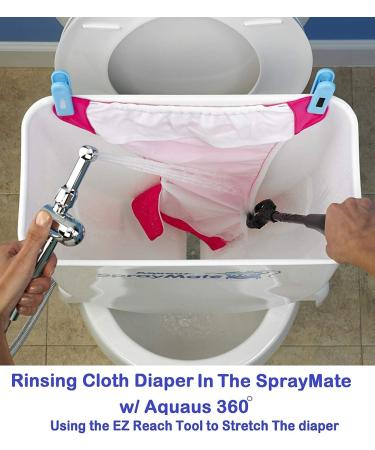 RinseWorks Aquaus 360 Diaper Sprayer - NSF Certified - Dual Spray Pressure Controls - 3 Year Warranty - Buy Online on GoSupps.com