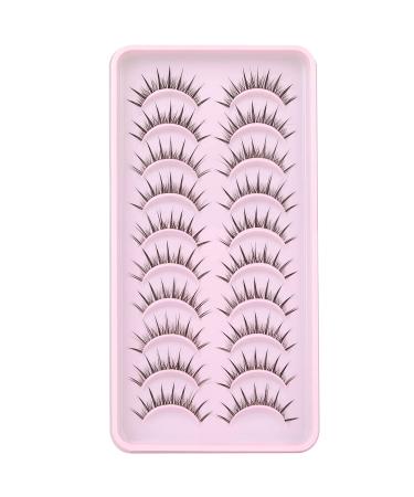 Geeneiya 02A 3D Mink Eyelashes Pack - 10 Pairs Natural Look Fluffy Individual Cluster Extension Lashes - Buy Online on GoSupps.com