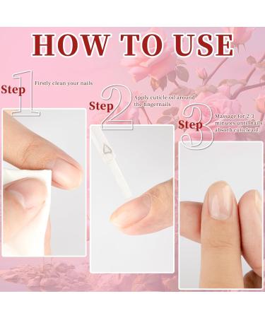Sweet Almond Cuticle Oil for Nail Repair, Growth & Strength - 15ml (Rose) - Buy Online on GoSupps.com