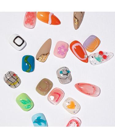 MKNZOME 12 Color 3d Gel for Nails Clear Non-Stick 3d Sculpting Nail Gel Nail Builder Gel 3d Nail Gel Solid Nail Glue Gel Hard Gel Nail Polish Nail Art for Salon DIY at Home ZJJ041 - Buy Online on GoSupps.com