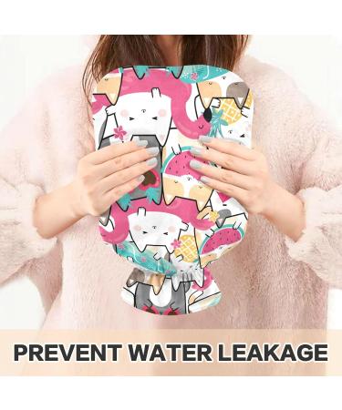 Naanle Cute Cats Hot Water Bottle | 1L Transparent Heat Bottle for Warm & Cold Therapy | Pain Relief for Hands & Feet - Buy Online on GoSupps.com