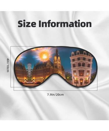 Buy Fiery Red Street Eye Mask | Soft Adjustable Sleeping Mask for Men & Women | International Shipping Available - Buy Online on GoSupps.com