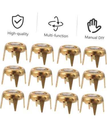COHEALI 150 Pcs Four Claw Drill Nail Brass Fittings Leather Studs -jaw Iv Diy Cloth Material Degreasing Shoe Goldenx3pcs 0.6X0.6CMx3pcs - Buy Online on GoSupps.com