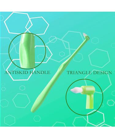 3-Piece Slim Tuft Toothbrush Set for Orthodontic Braces & Detail Cleaning - Buy Online on GoSupps.com