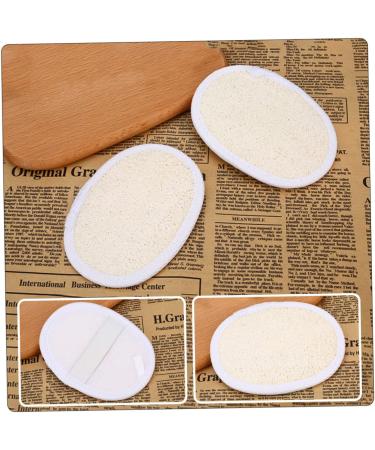 10 Pcs Natural Loofah Bath Towels & Exfoliator Pads | Eco-Friendly Shower Scrubber Sponges for Body Care - Buy Online on GoSupps.com
