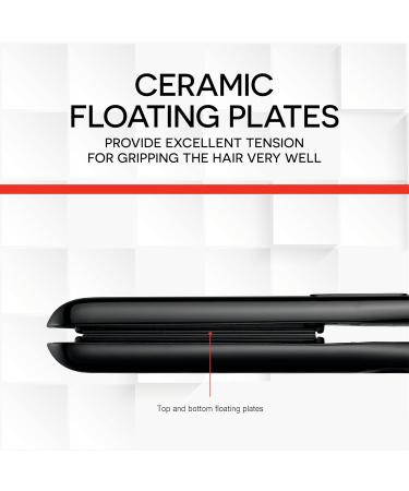 BaBylissPRO Ceramix Xtreme Hair Straightener Universal Voltage Flat Iron with Floating Plates Black - Buy Online on GoSupps.com
