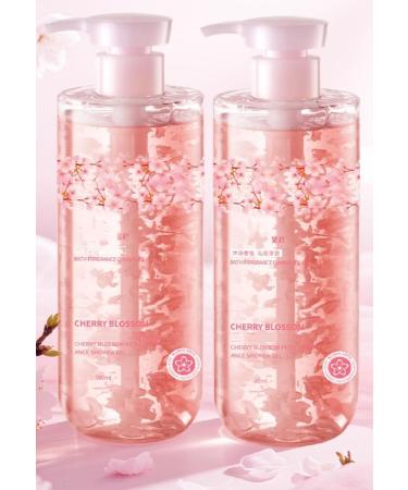 SANZHUAN Cherry Blossom Shower Gel with Real Flower Petals 24H Long-Lasting Floral Scent Shower Gel Hydrating Perfume Long-Lasting Fragrance Hydrating & Antioxidant Body Wash 16.9 Fl Oz - Buy Online on GoSupps.com