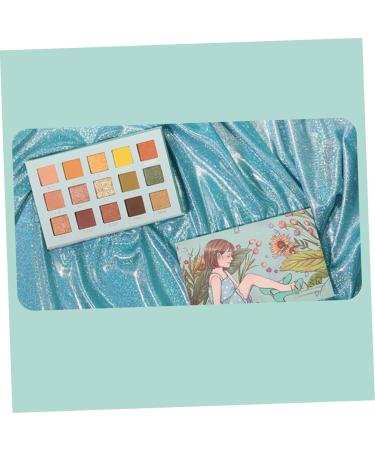 CANIGHT 1pc 15 Cosmetic Pallet Compact Glitter Eye Eye Shadow Green - Buy Online on GoSupps.com