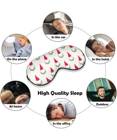 Christmas Gnomes Sleep Mask - Adjustable Eye Cover for Sleeping & Travel - Men & Women - Buy Online on GoSupps.com
