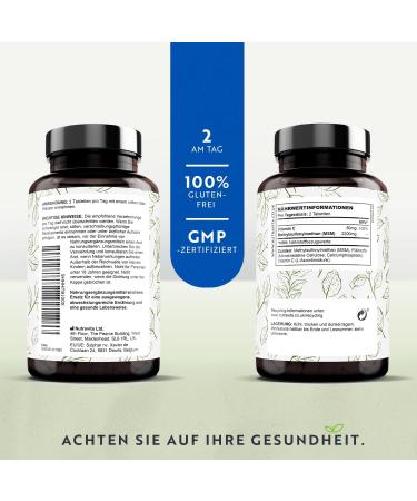 High-Dose MSM Tablets 2200mg & Vitamin C - 365 Vegan Tablets - Performance Winner 21* - Laboratory Tested - No Additives - Compact Powder Alternative - Buy Online on GoSupps.com