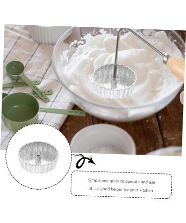 COLLBATH Dough Oil Frying Mold Oil Pier Mold Griddle Non Stick Fry Pan Biscuits De Molde Kitchen Snack Mold Kitchenware Waffles 6.8X6.8X2CM Silver - Buy Online on GoSupps.com