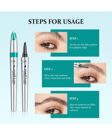 3 PCS Silk Fiber Mascara for Longer and Voluminous Eyelashes - Waterproof, Smudge-Proof All Day - Includes Eyeliner and Eyebrow Pencil - 3 Pack - Buy Online on GoSupps.com