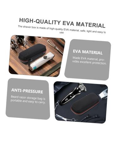 Minkissy Razor Storage Bag for Men | Hairdressing Tool Organizer | Durable EVA Shaver Shell | Perfect for Travel - Buy Online on GoSupps.com