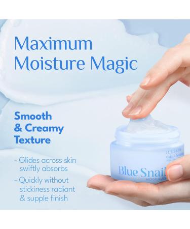 It'S SKIN Blue Snail Cream - Hydrating Daily Face Moisturizer with Snail Mucin Centella Asiatica & Niacinamide | Korean Skincare 1.69 Fl oz - Buy Online on GoSupps.com