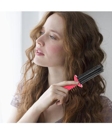 Ziennhu Hot Air Curler Nonslip Ergonomic Hair Styling Curl Curling Brush For Women 2in1 Hot Air Comb For Curling & Volumization Perfect for Home Travel Events Dating Stage Use - Buy Online on GoSupps.com