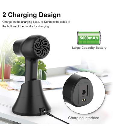 Portable Cordless Hair Dryer Hot & Cold Air Wireless Hair Dryer Rechargeable Blow Dryer w/Diffuser for Blowing Hair Painting Drying - Buy Online on GoSupps.com