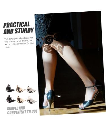 3 Pairs High Heel Toe Caps - Premium Repair Kit for Pointed Toe Boots & Heels - Metal Covers for Shoe Protection - Buy Online on GoSupps.com