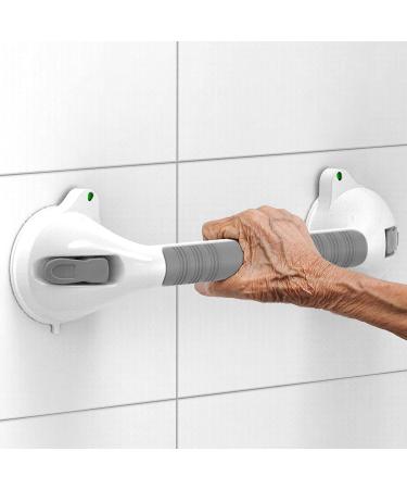 AmeriLuck 16.5 2 Pack Suction Balance Assist Bathroom Shower Handle Bath Grab Bar - White/Grey (Pack of 2) - Buy Online on GoSupps.com