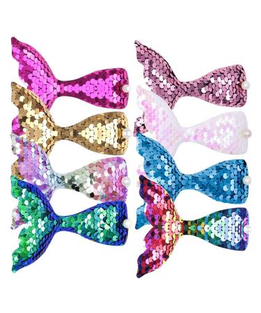 Mermaid Shape Hair Clips for Girls - Cute Sequin Hair Styling Accessories for Babies & Kids - 1 Pack - Buy Online on GoSupps.com