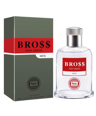 Hybrid & Company Bro$$ Deep Green For Men Pour Homme Eau De Toilette Natural Spray 3.4FL.OZ